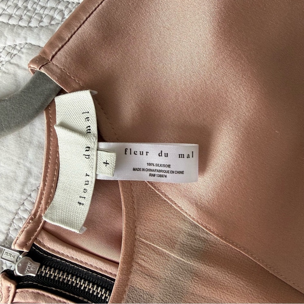 Fleur Du Mal - Silk Mini Dress - Pink - Picture 6 of 16